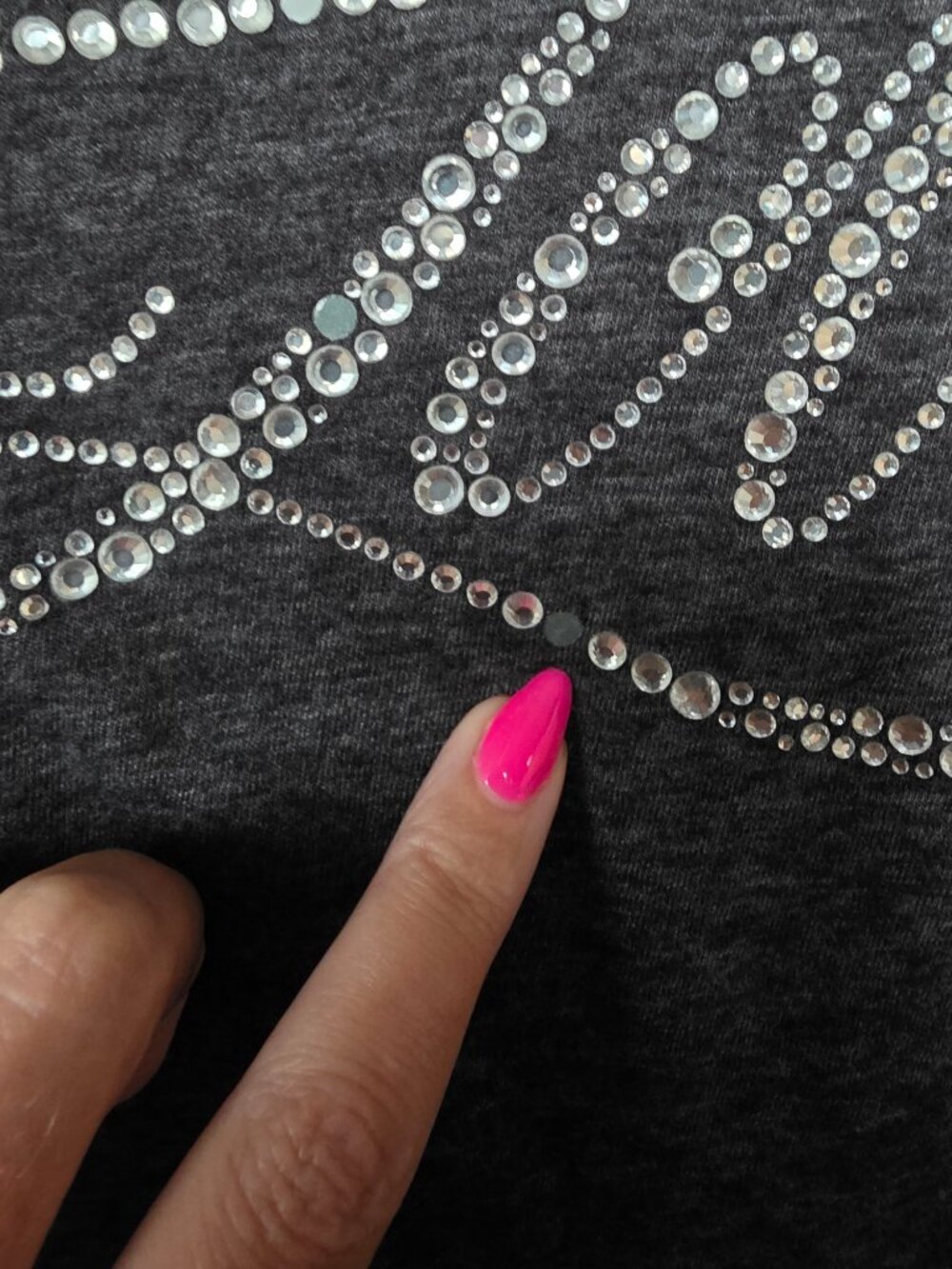 Victoria's Secret Bedazzled "Love" Long-Sleeve Lounge/Sleep Shirt - Picture 3 of 12